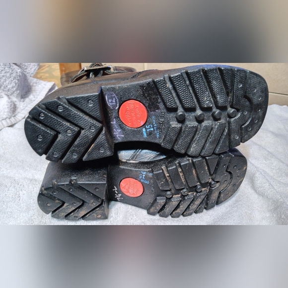 Harley Davidson women's high boots  #82015 used Sz. 7.5m - Picture 10 of 11